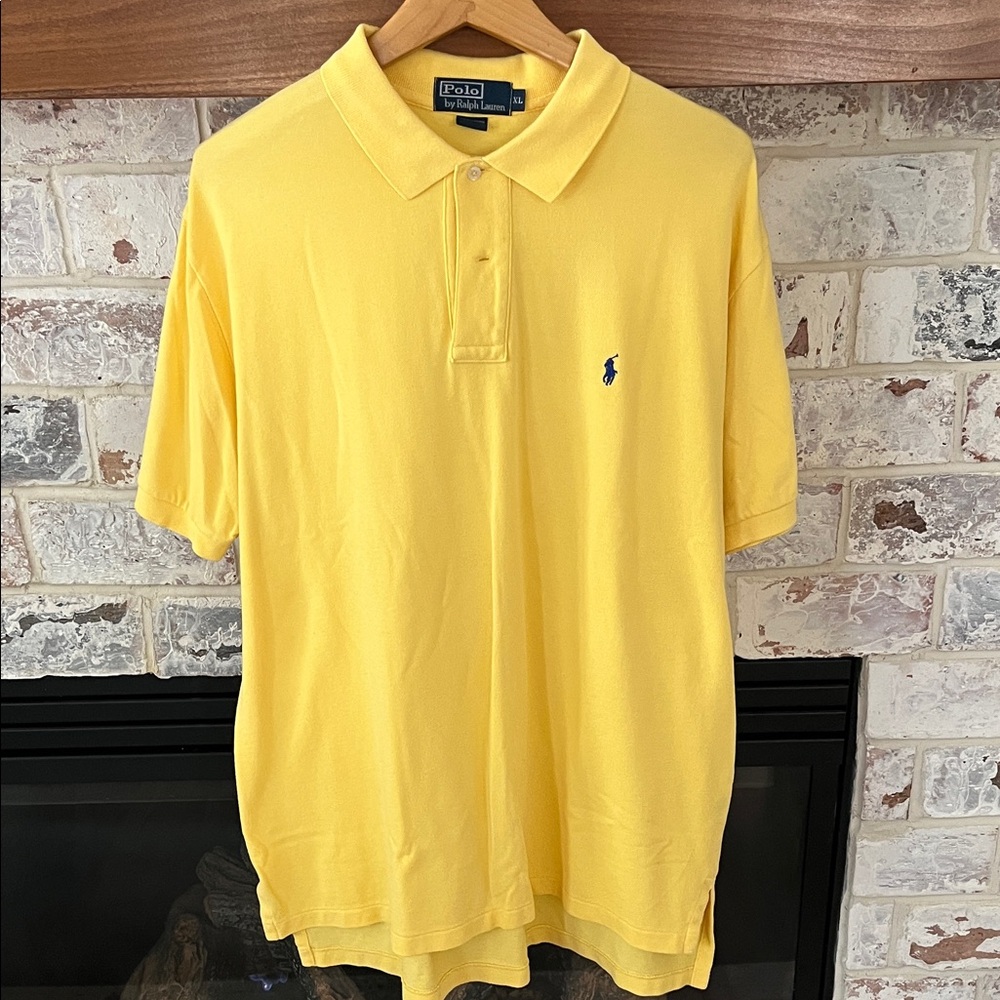 Polo by Ralph Lauren Men's Bright Yellow Polo Shirt